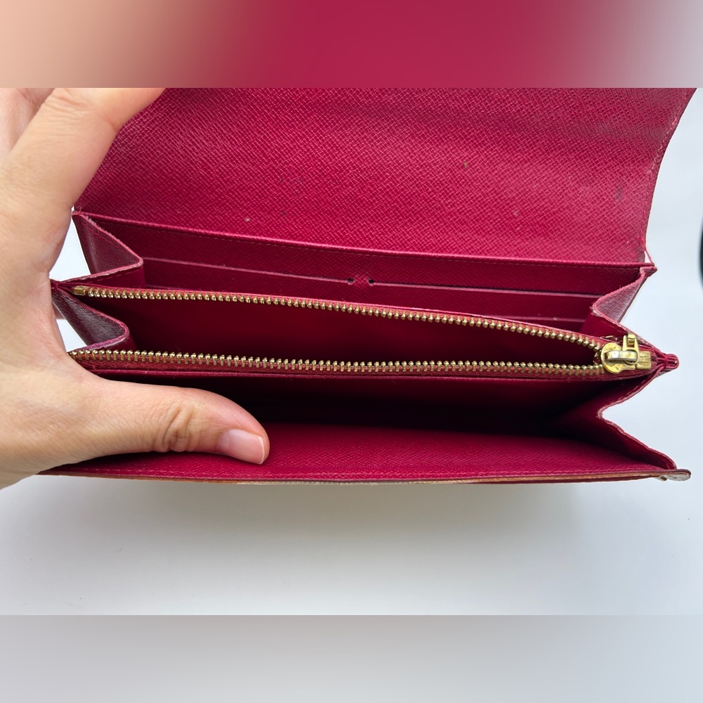 Louis Vuitton Monogram White Multicolor Takashi Murakami Sarah Wallet - Picture 7 of 16